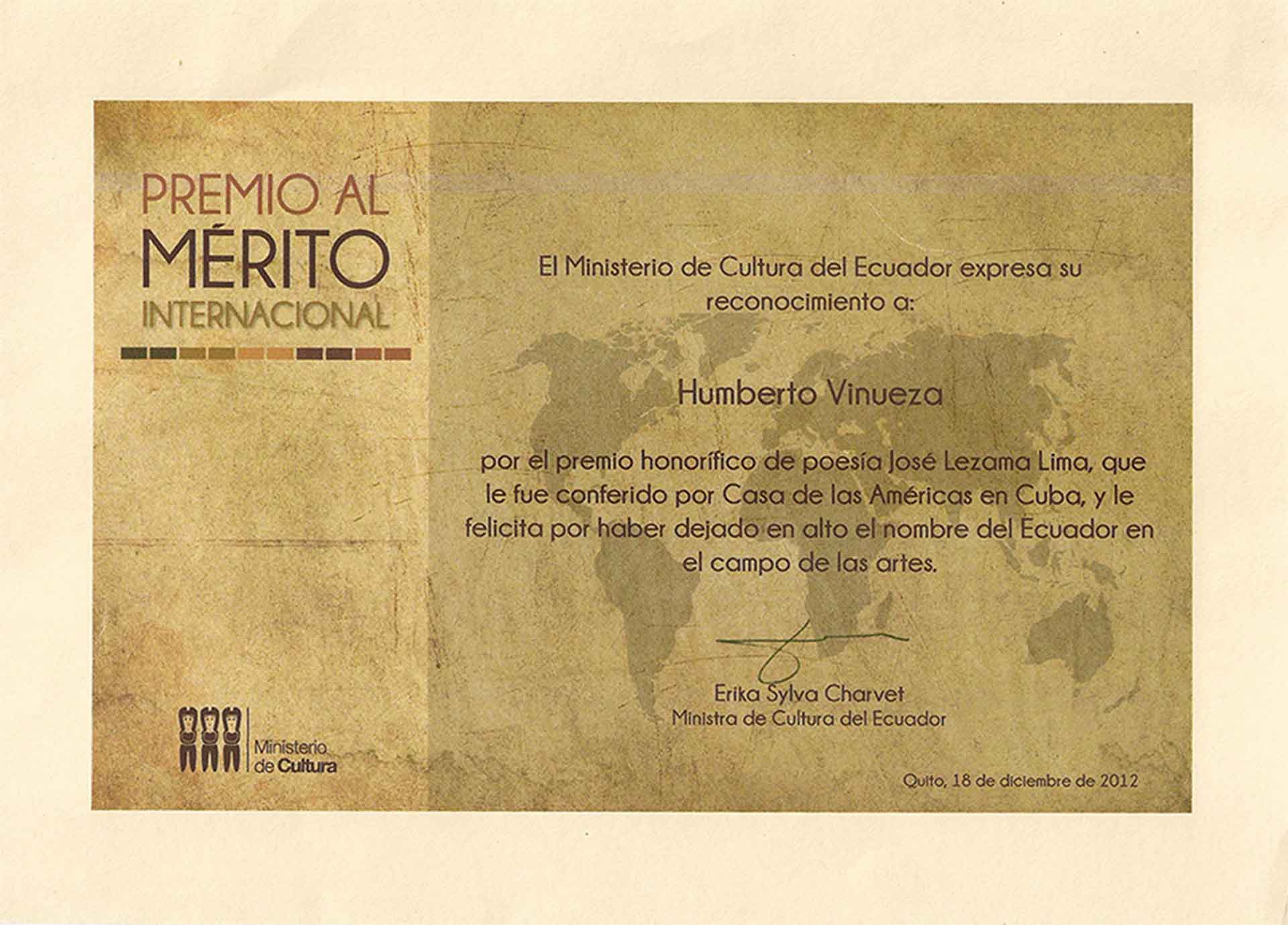 Premio Mérito 2012